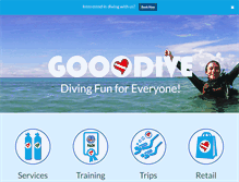Tablet Screenshot of gooodive.com